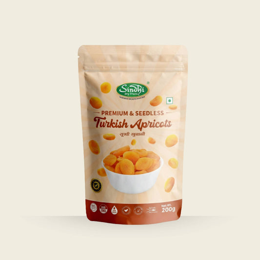 Turkish Seedless Apricots 200g, Premium Pack 2000