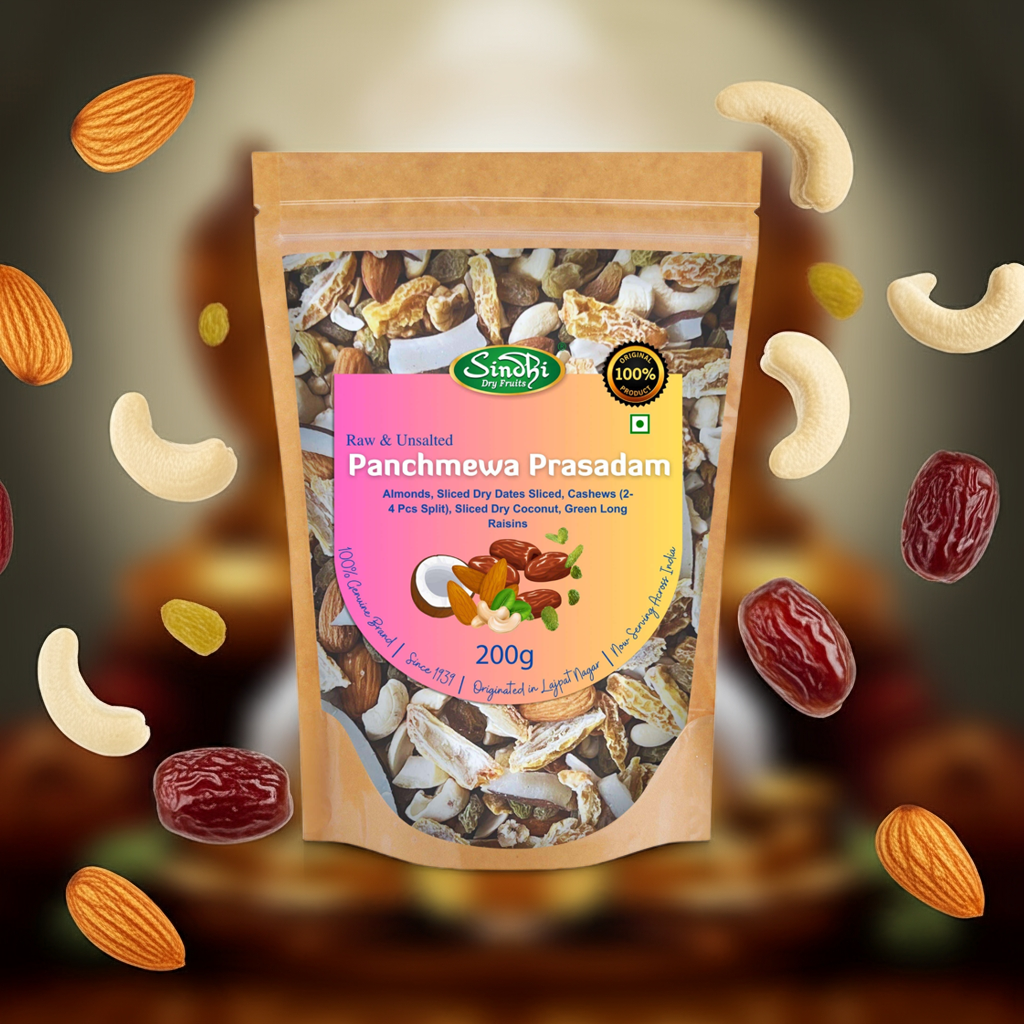 Premium Panchmewa – Sacred Mixed Nuts Blend for Prasad, Traditional Recipe