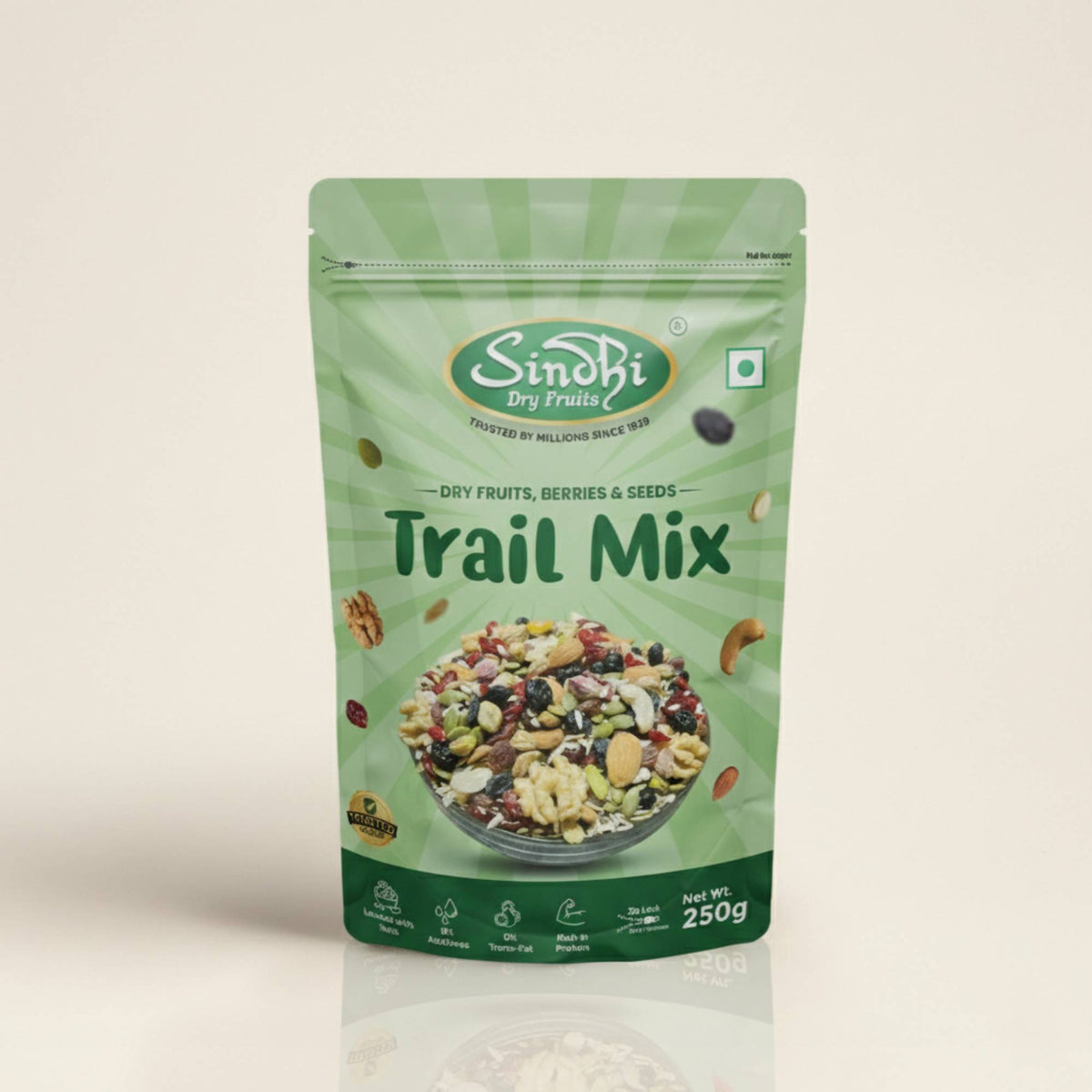 सूखे मेवे, बीज और बेरी युक्त ट्रेल मिक्स, प्रीमियम पैक