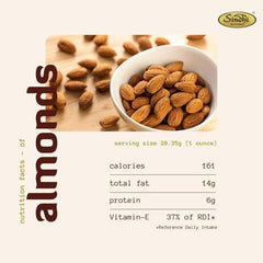 Premium Dry Fruits Online - Salted Badam California