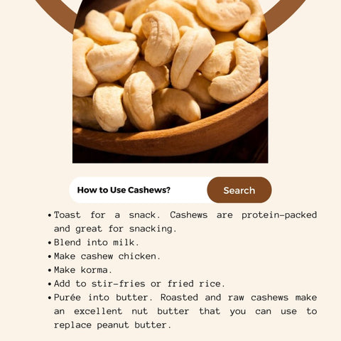 Enjoy the crunchy goodness of Cashews (Kaju Regular) - Sindhi Dry Fruits Online