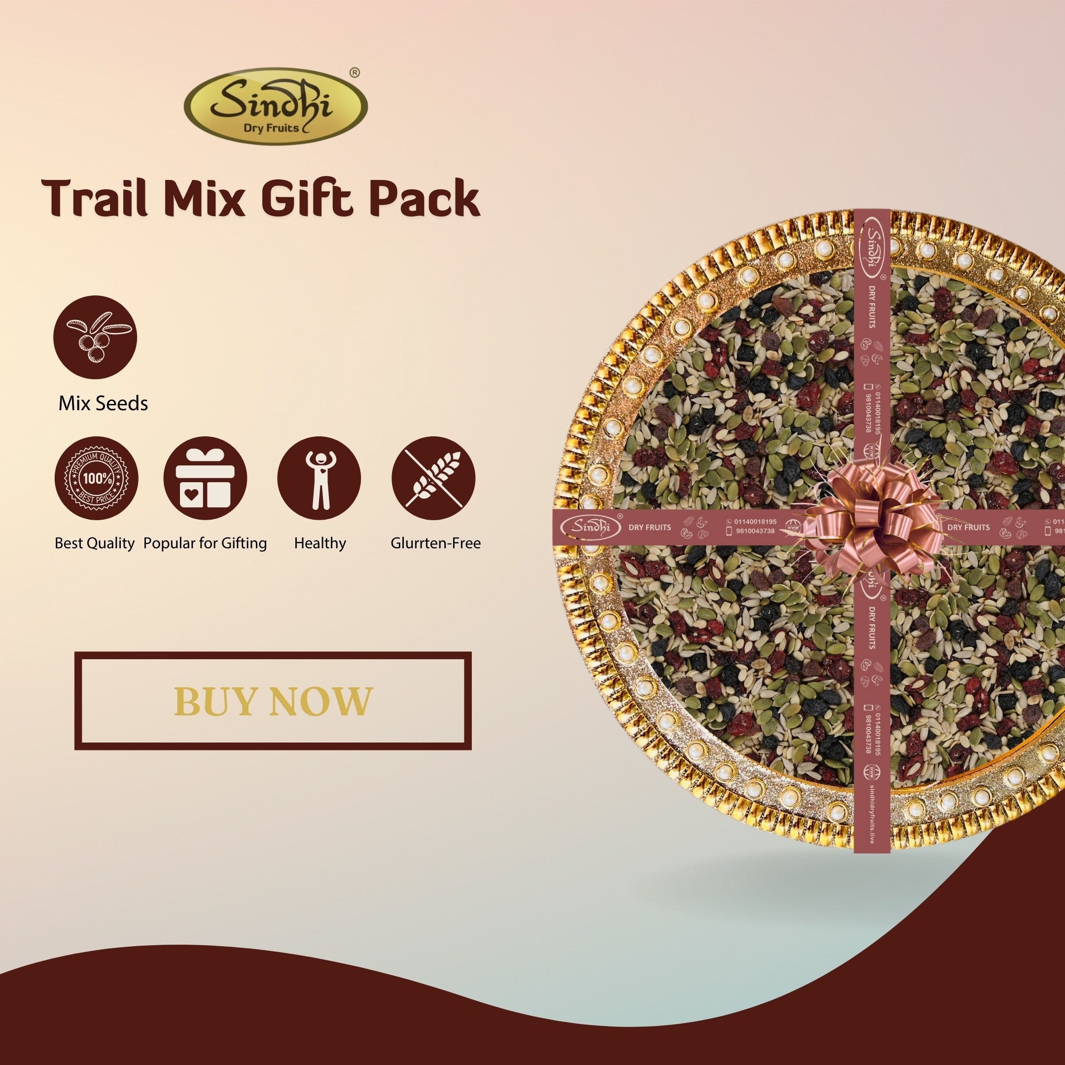 Gift Pack Containing Trail Mix with Seeds and Berries - Sindhi Dry Fruits