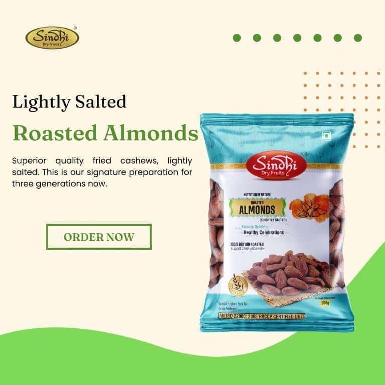 Healthy snack option - roasted badam online