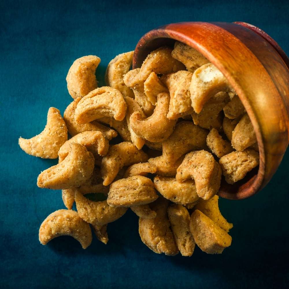 "Indulge in premium quality Cashew Garlic - buy online from Sindhi Dry Fruits"