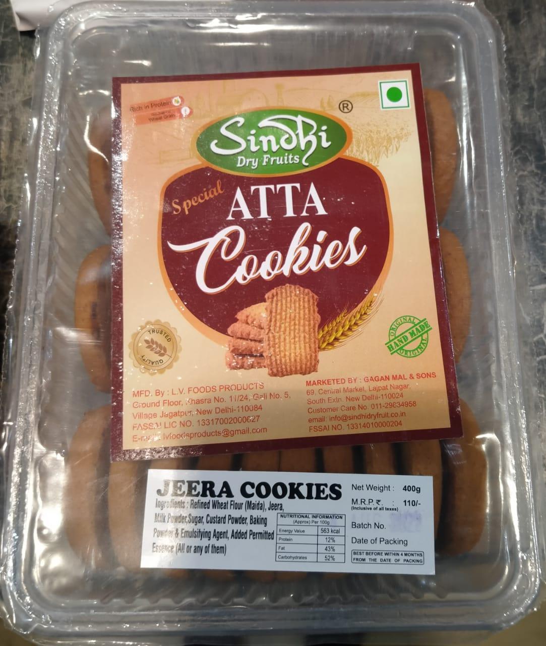 Delicious salted aata cookies available online at Sindhi Dry Fruits - order now!